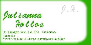julianna hollos business card