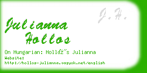 julianna hollos business card